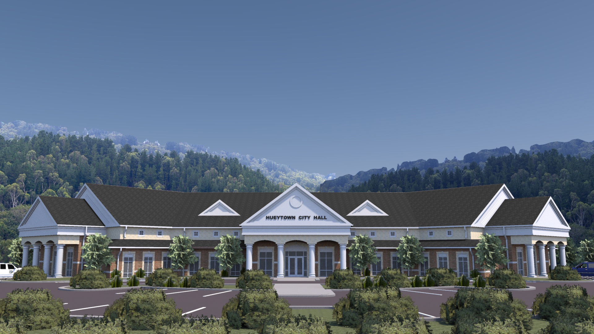 Hueytown City Hall Black Design Architecture